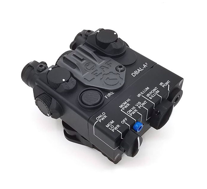 DBAL-A2 LED White weapon light + Red laser Lenses with Remote BK